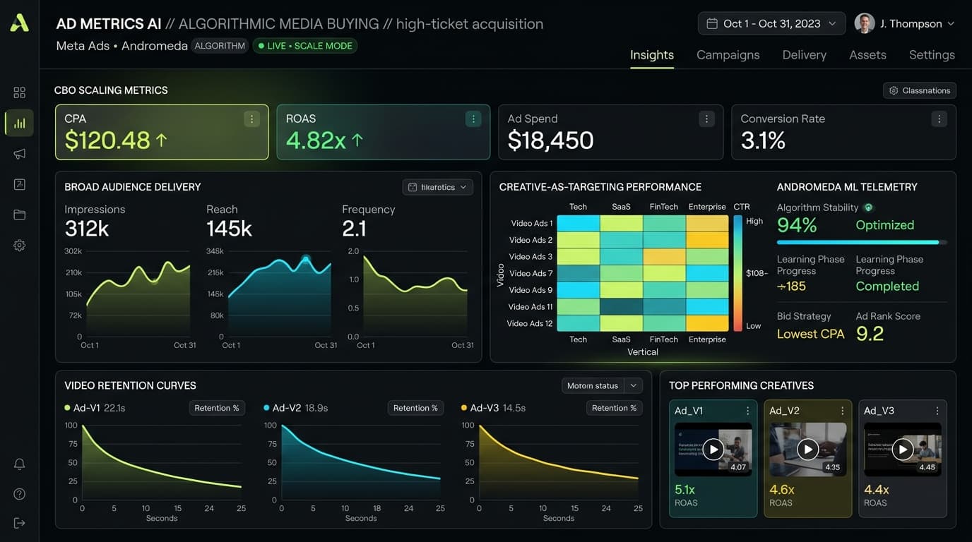 Meta Ads for High-Ticket B2B: Why Broad Creative Targeting Outperforms Lookalikes