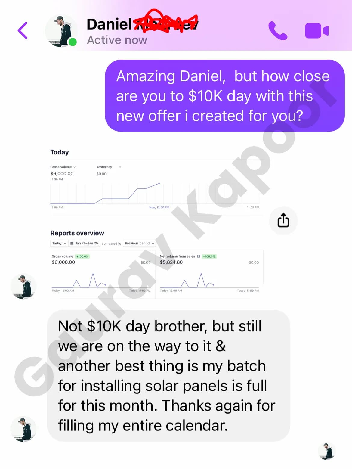Daniel - Solar Installation funnel screenshot